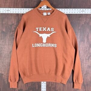 Texas Longhorns M J Soffe Crewneck Sweatshirt Orange Adult XL NCAA Vintage USA
